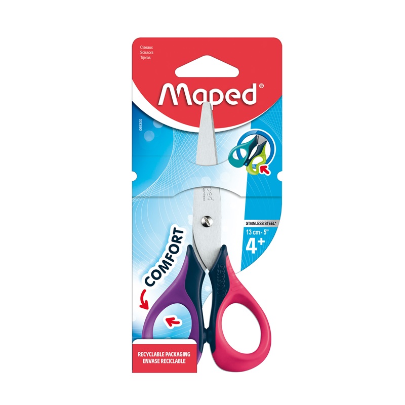 Nůžky MAPED Sensoft 13cm, mix barev