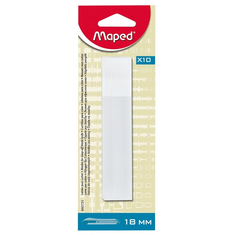 Náhradní čepele MAPED 18mm, 10ks