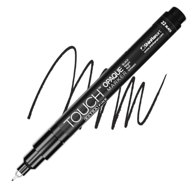 Akrylová fixa TOUCH Opaque extra tenká, Black