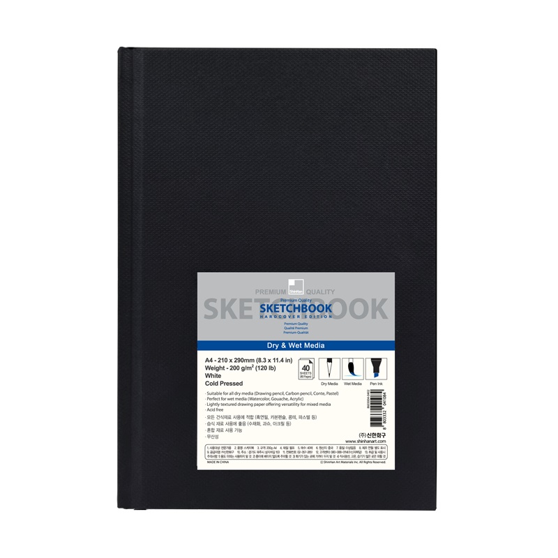 Skicář TOUCH Sketchbook Premium A4, 40 listů 200g