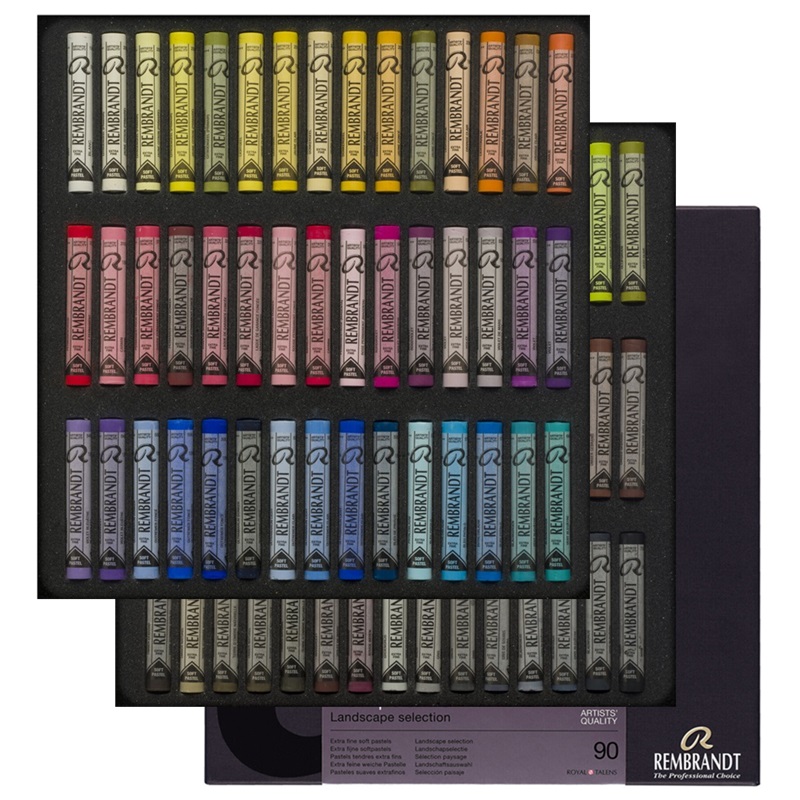 ROYAL TALENS Křídové pastely REMBRANDT Soft, 90ks Landscape