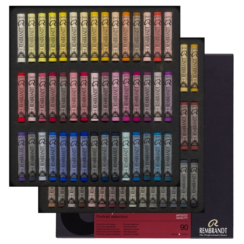 ROYAL TALENS Křídové pastely REMBRANDT Soft, 90ks Portrait