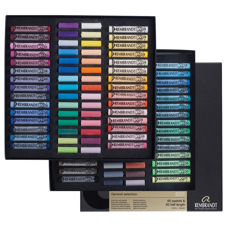 ROYAL TALENS Křídové pastely REMBRANDT Soft, 60ks + 60ks Mini