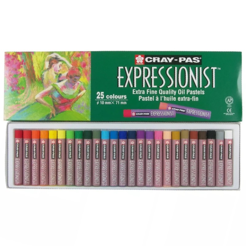 Olejové pastely SAKURA Expressionist, 25 ks