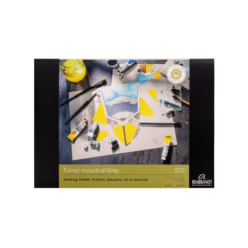 ROYAL TALENS Blok REMBRANDT tónované odstíny A4, 50 listů Industrial Grey