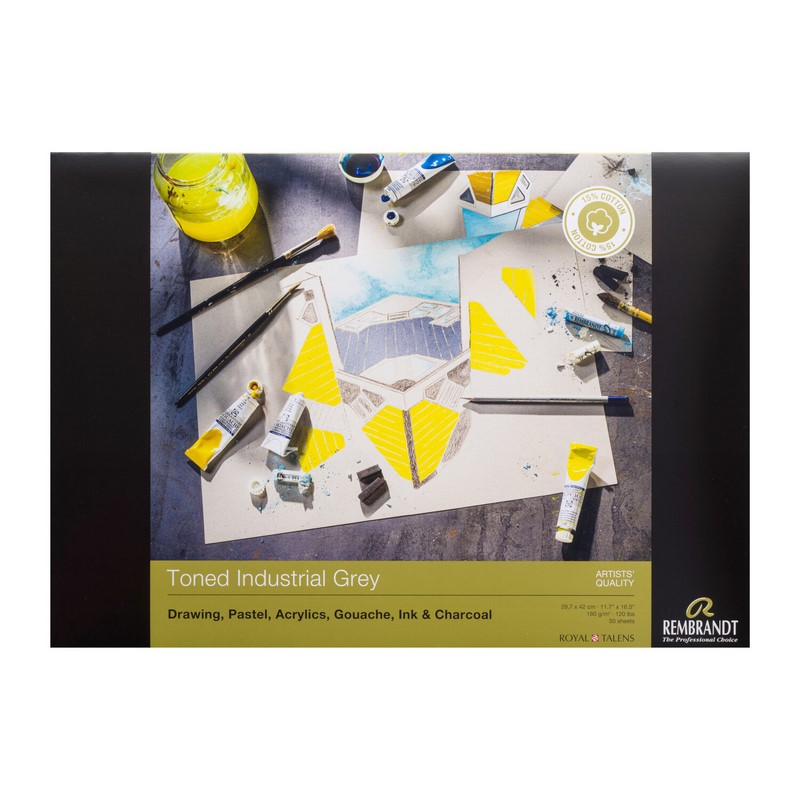 ROYAL TALENS Blok REMBRANDT tónované odstíny A3, 50 listů Industrial Grey