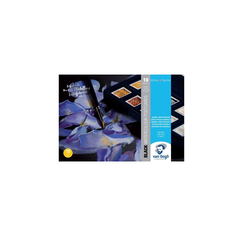 ROYAL TALENS Blok VAN GOGH Water Colour Paper A6, 10 listů 360g Black