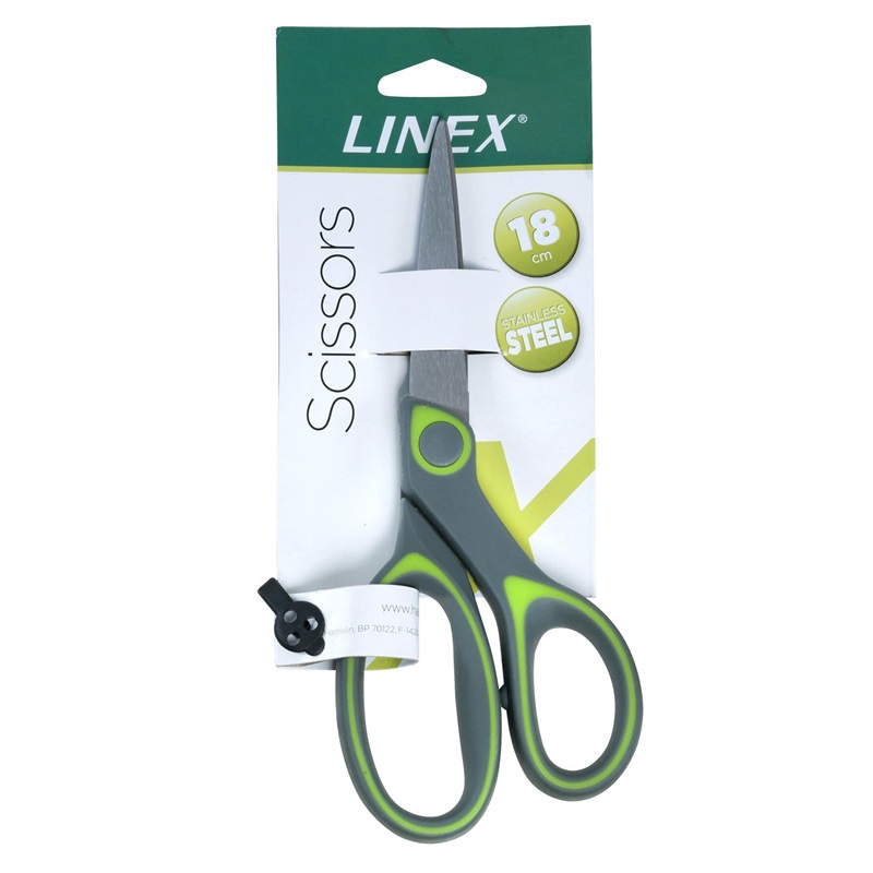 Nůžky LINEX zelené 18cm