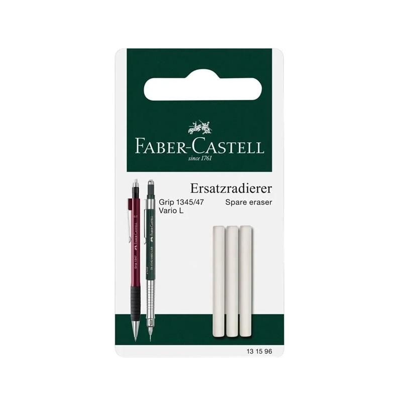FABER-CASTELL náhradní gumy do mechanické tužky Grip a Vario, 3ks