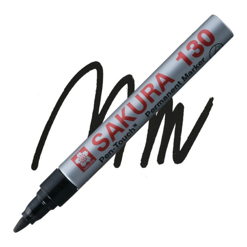 Laková fixa SAKURA Pen Touch 130 kulatá, černá
