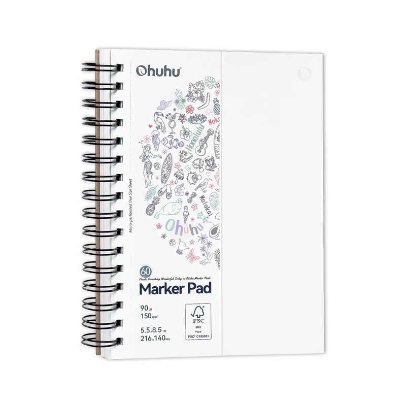 Skicář OHUHU Marker Pad 216x140mm, 60 listů