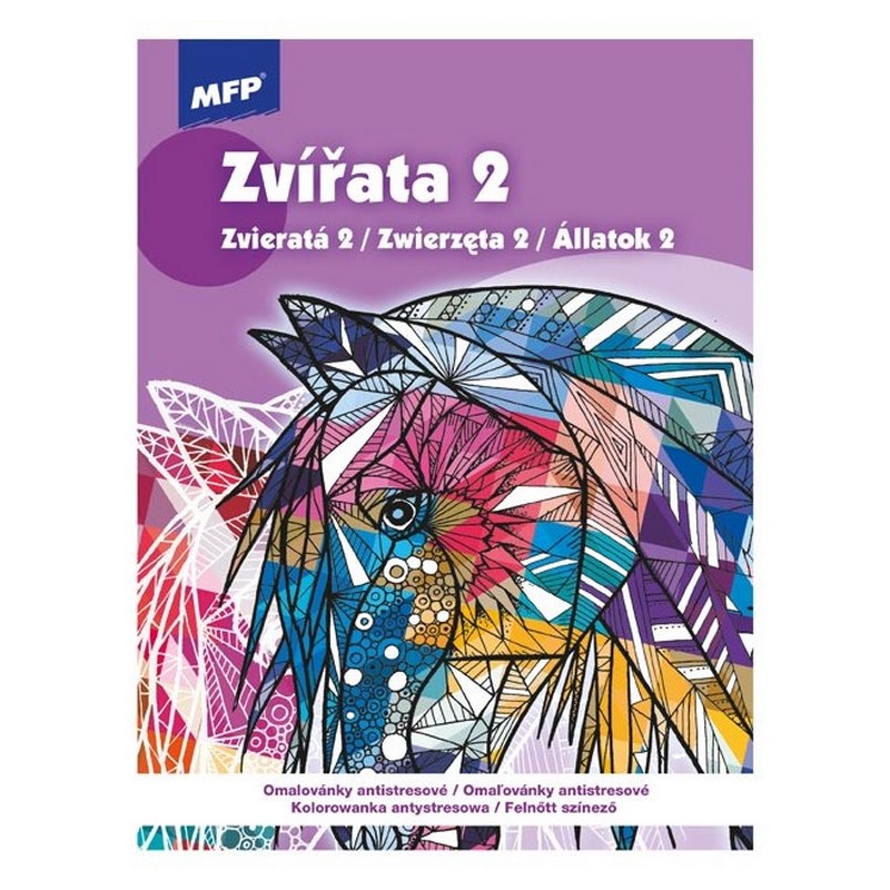 Omalovánky antistresové Zvířata 2, A4 32 listů