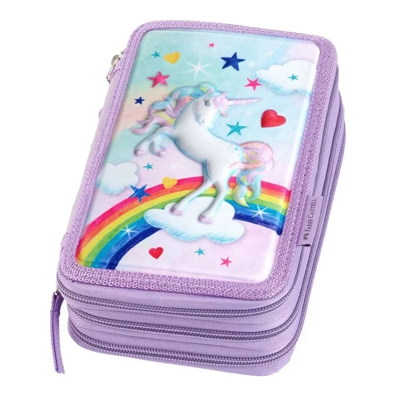 FABER-CASTELL penál třípatrový Unicorn, prázdný