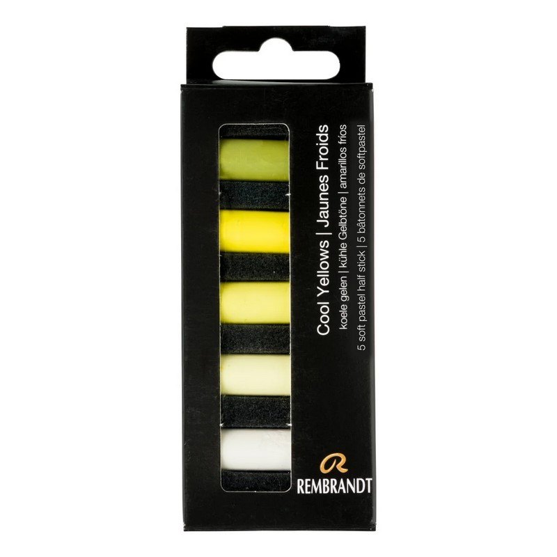 ROYAL TALENS Křídové pastely REMBRANDT Soft Mini, 5ks Cool Yellows