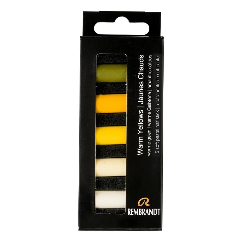 ROYAL TALENS Křídové pastely REMBRANDT Soft Mini, 5ks Warm Yellows