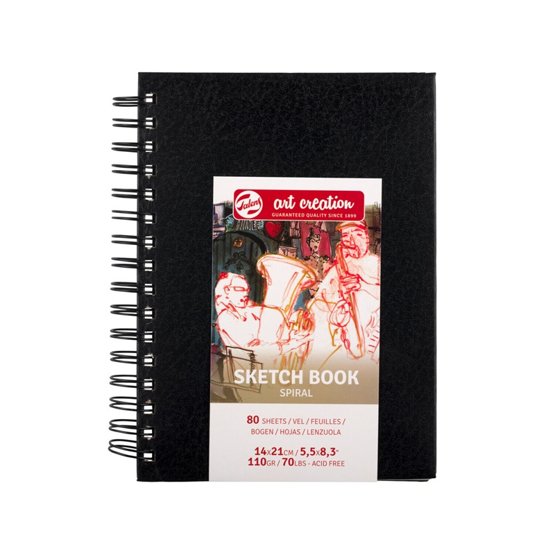 ROYAL TALENS Skicář ART CREATION 14x21cm černý, 80 listů