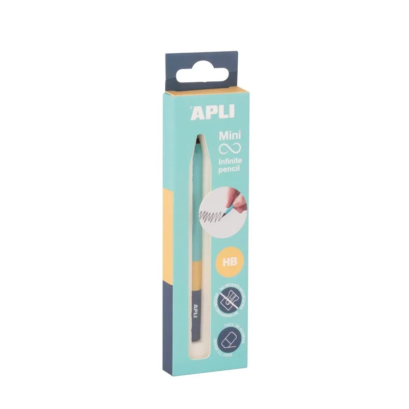 Nekonečná grafitová tužka APLI Mini HB, modrá