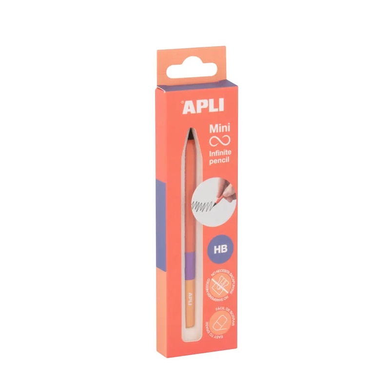 APLI nekonečná grafitová tužka Mini HB, oranžová