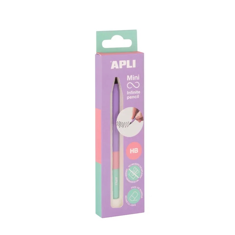 Nekonečná grafitová tužka APLI Mini HB, fialová
