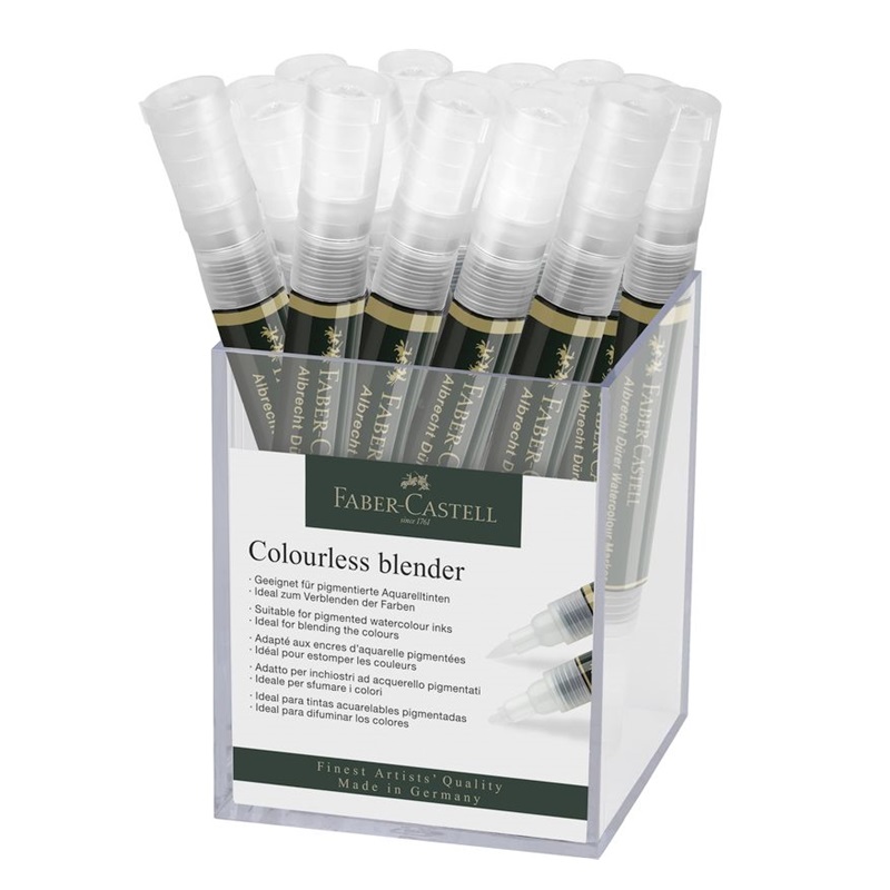FABER-CASTELL akvarelová ALBRECHT DÜRER, 200 Colourless Blender 16ks ve stojánku