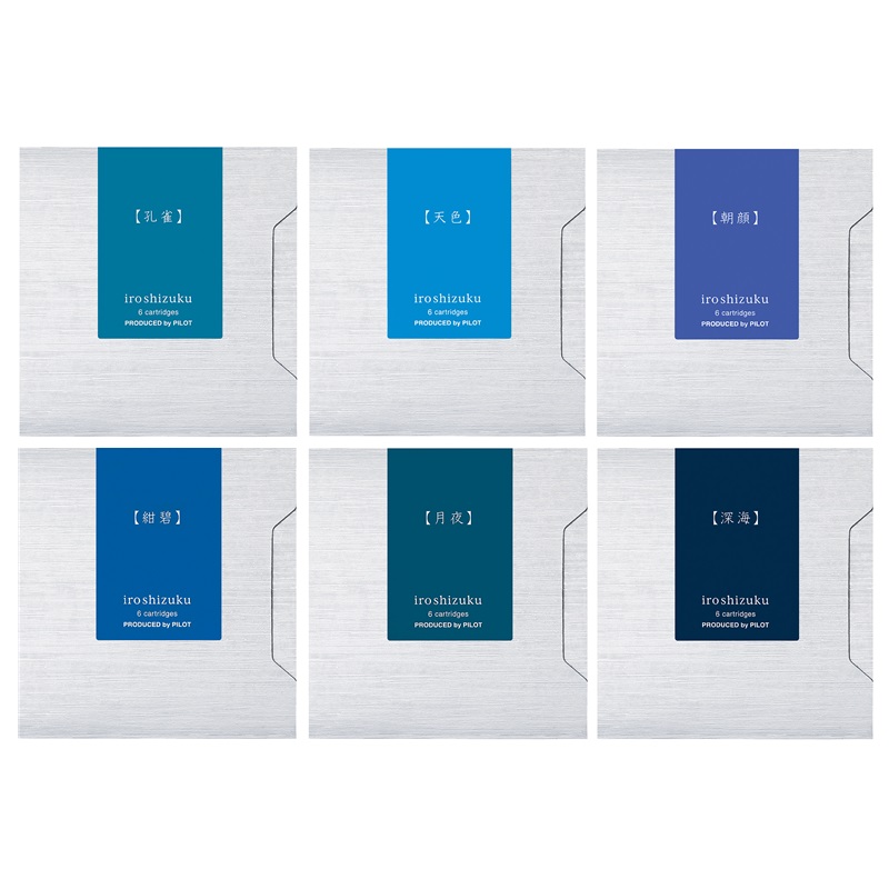 PILOT bombičky Iroshizuku pro plnicí pera, 36ks Aoiro