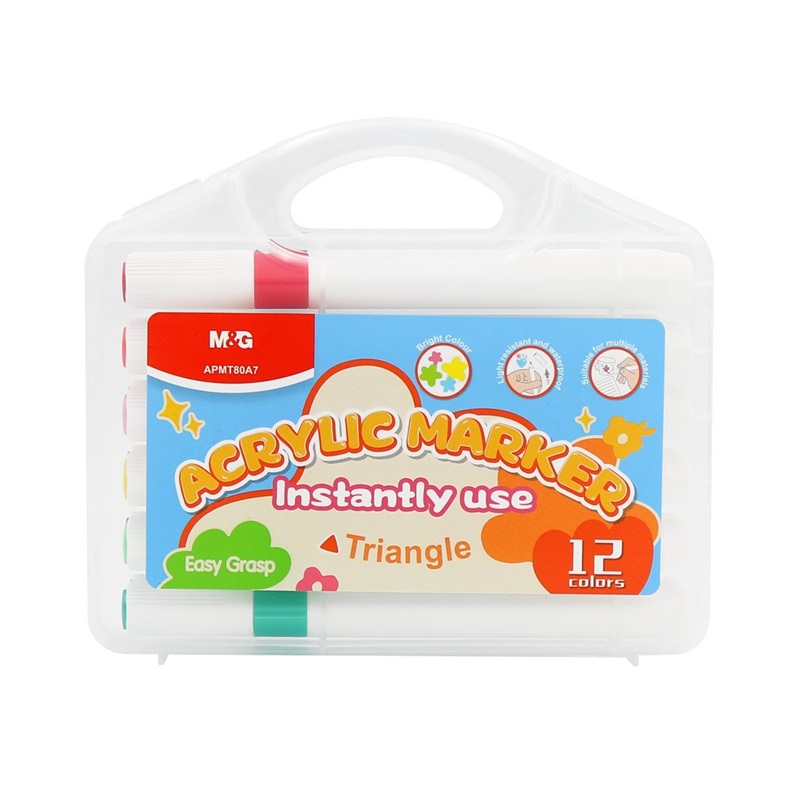 Akrylové fixy M&G Triangle, 12ks