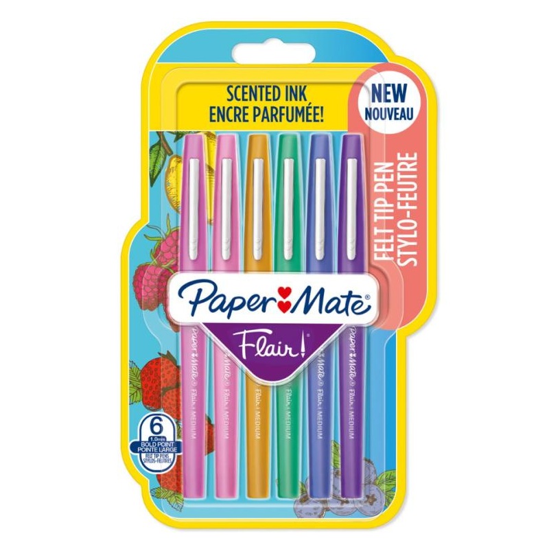 Fixy PAPER MATE Flair Medium, 6 ks Scented Perfumed
