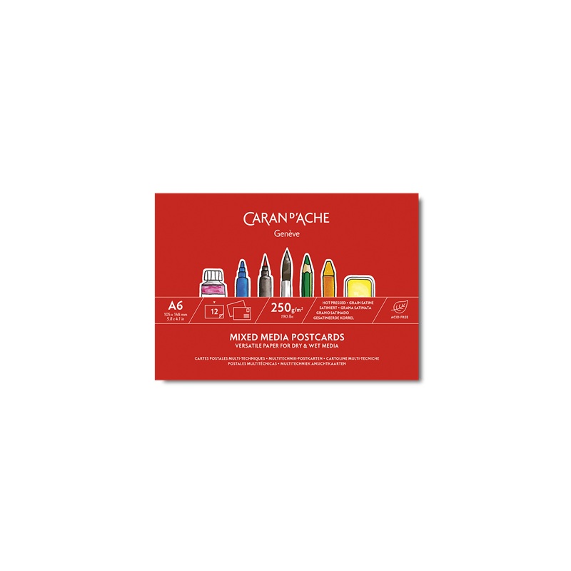 Blok CARAN D'ACHE A6, 12 listů pohlednic