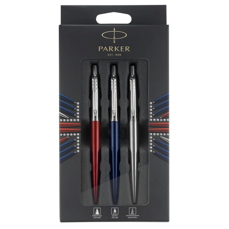 Kuličkové pero a mikrotužka PARKER Jotter Originals London, 3ks