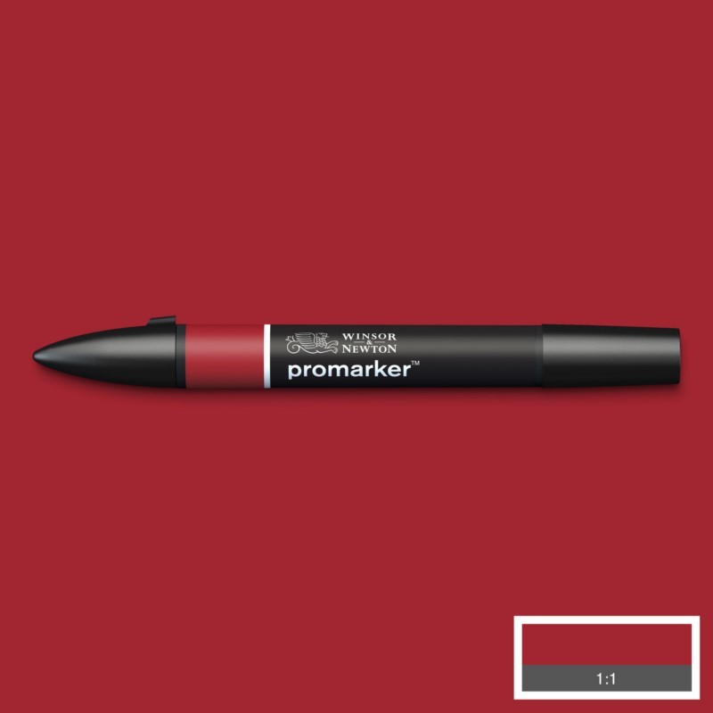 Lihová fixa WINSOR & NEWTON Promarker Fine & Chisel, FIREBRICK (R735)