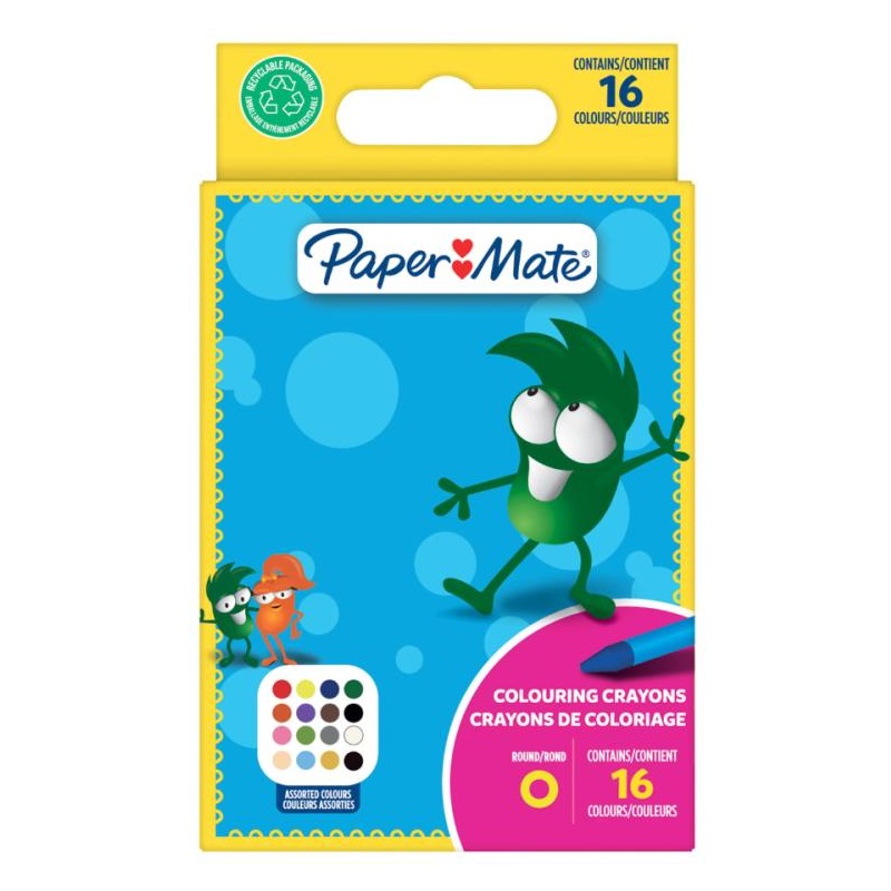 PAPER MATE dětské voskovky, 16ks