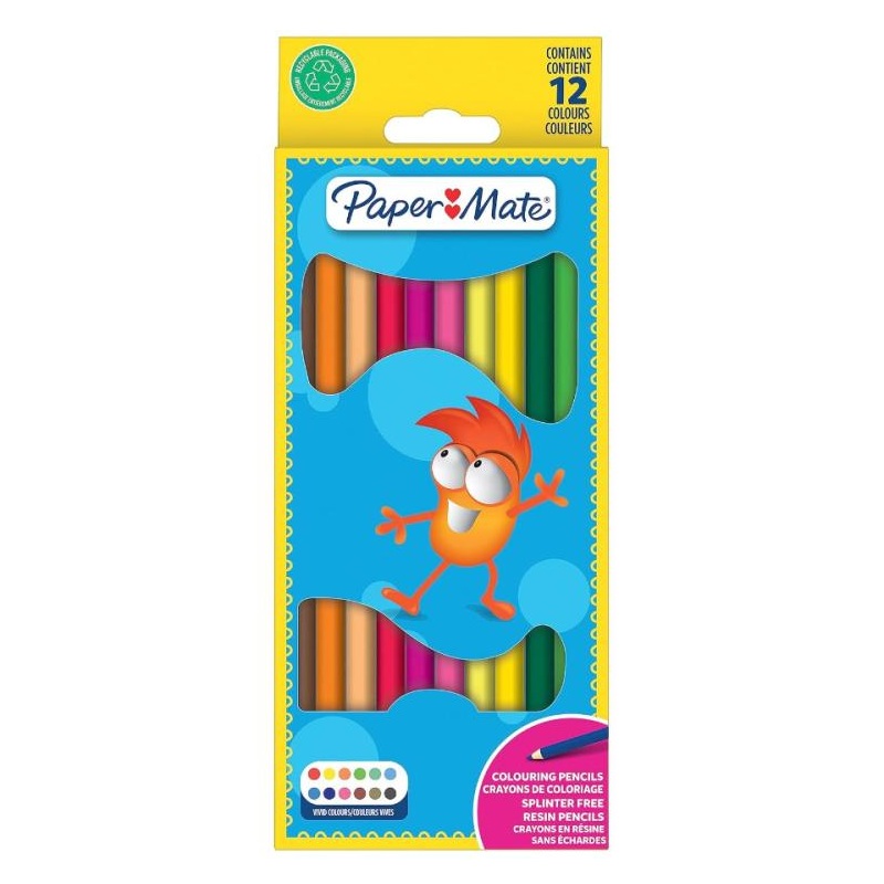 PAPER MATE dětské pastelky, 12ks