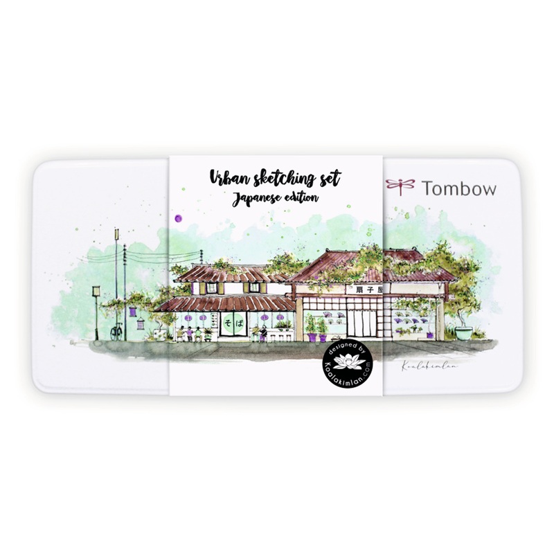 TOMBOW Urban Sketching Set, 8ks Japanese Edition v kovové krabičce