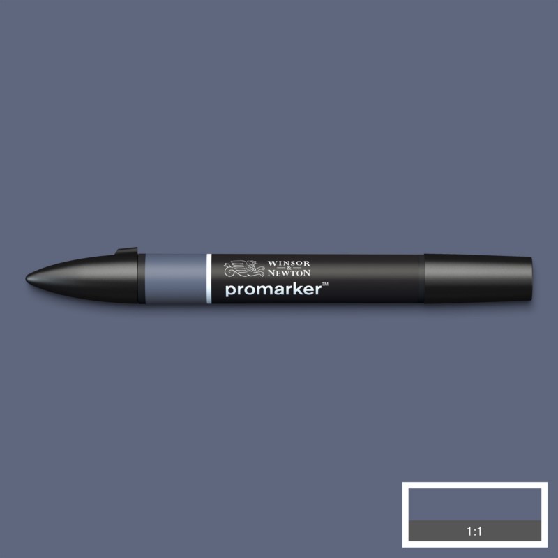 Lihová fixa WINSOR & NEWTON Promarker Fine & Chisel, STORM CLOUD (BG05)