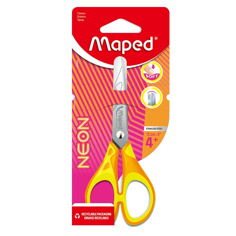 Nůžky MAPED Pulse Soft Neon 13cm