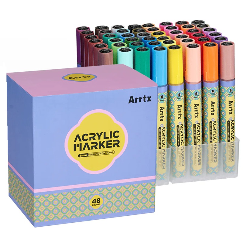 Akrylové fixy ARRTX Professional, 48 ks