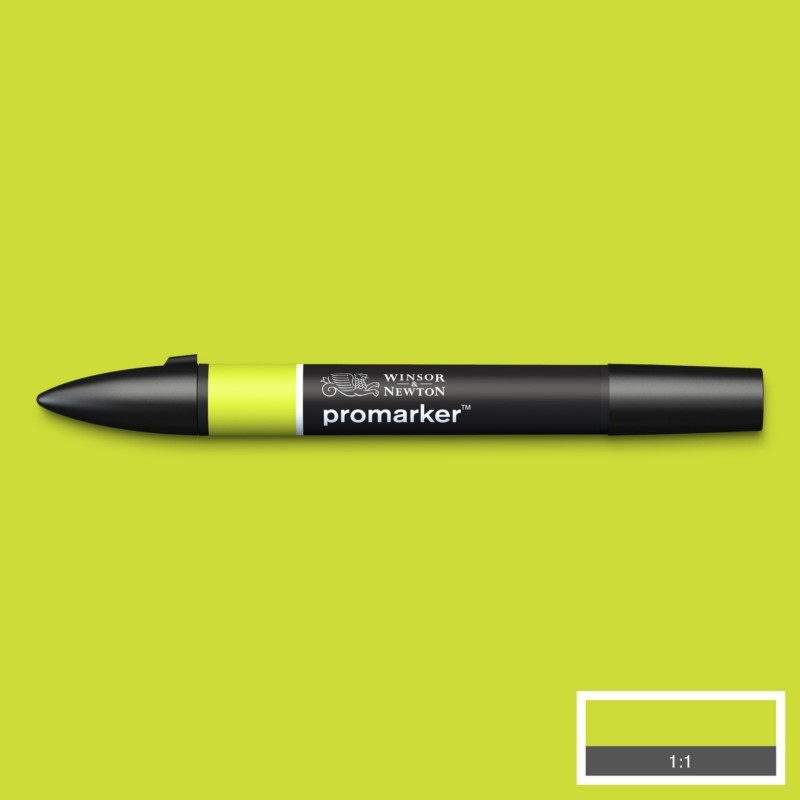 Lihová fixa WINSOR & NEWTON Promarker Fine & Chisel, LIME GREEN (G178)