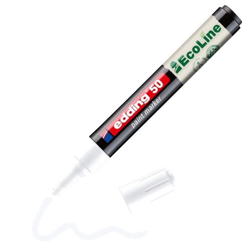 Lakový popisovač EDDING 50 EcoLine, bílý