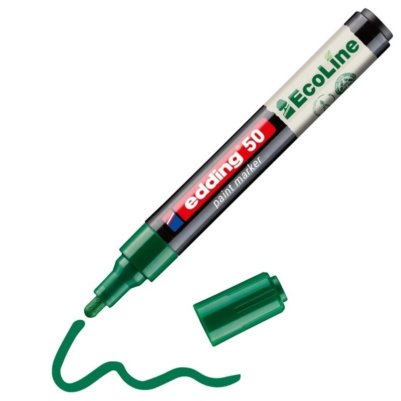 Lakový popisovač EDDING 50 EcoLine, zelený