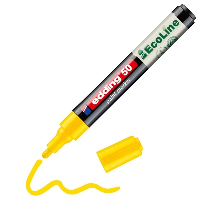 Lakový popisovač EDDING 50 EcoLine, žlutý
