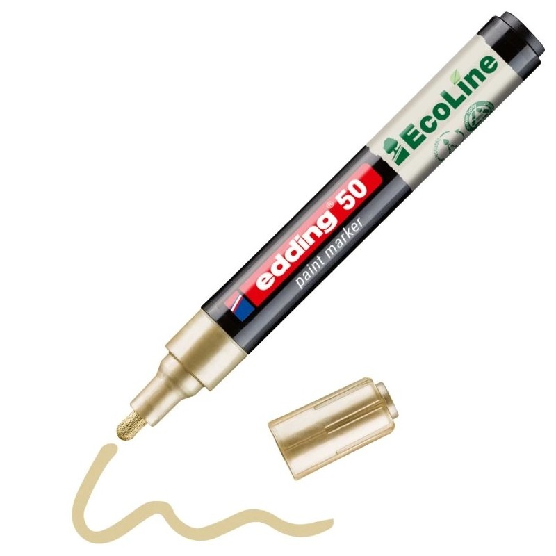 Lakový popisovač EDDING 50 EcoLine, zlatý