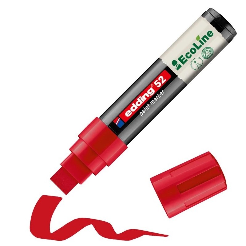 Lakový popisovač EDDING 52 EcoLine, červený