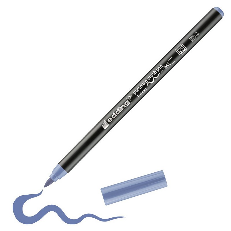 Štětcový fix EDDING 4200 na porcelán, modrofialový