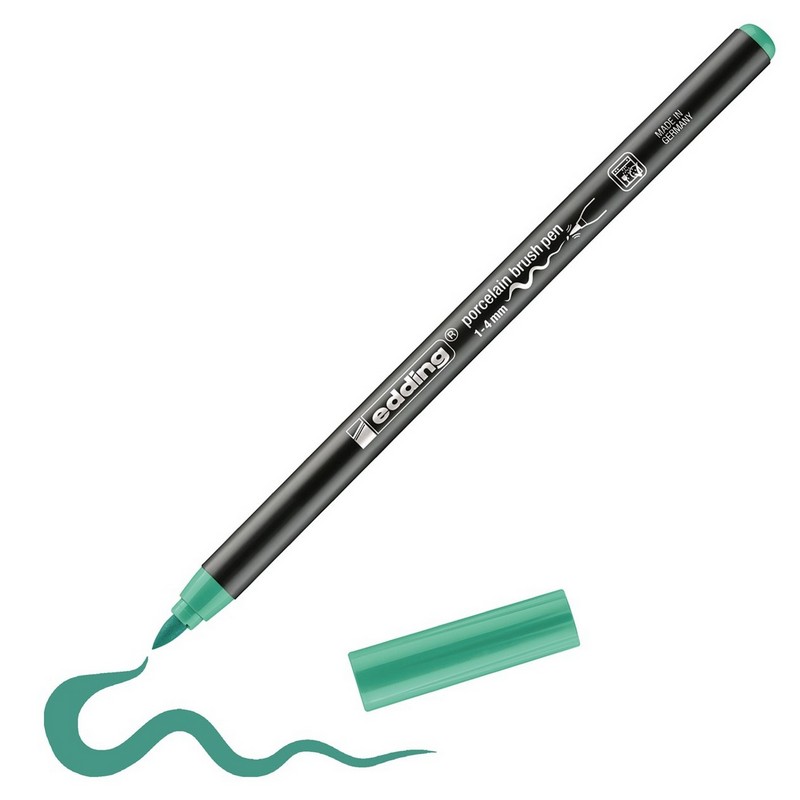 Štětcový fix EDDING 4200 na porcelán, smaragdový