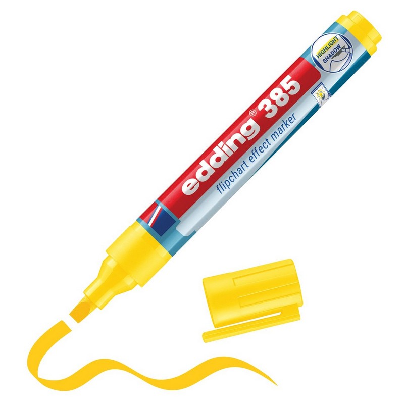 Popisovač na flipchart EDDING 385, žlutý