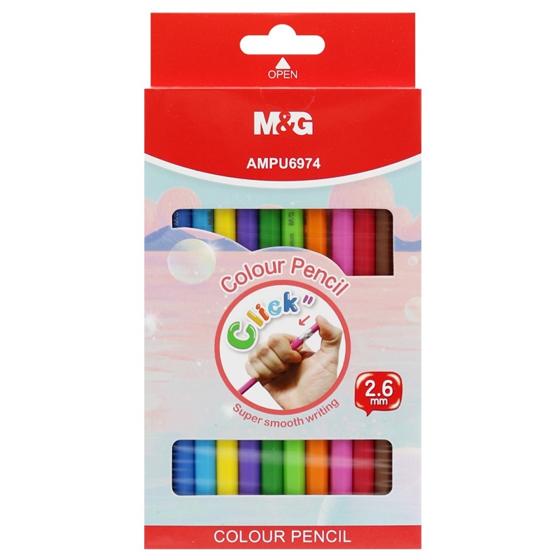 M&G Plastové vysouvací pastelky M&G, 12ks