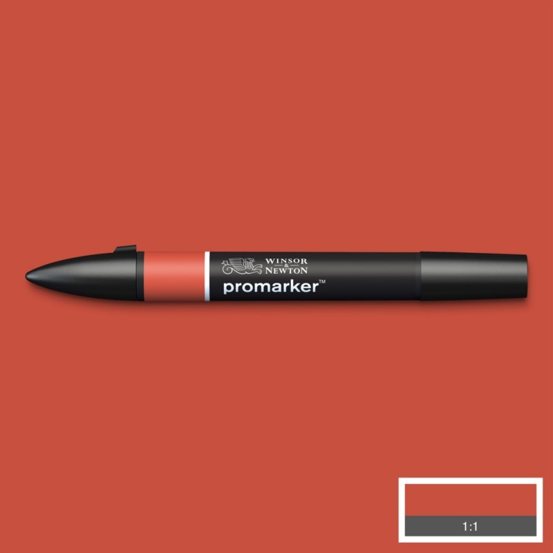 Lihová fixa WINSOR & NEWTON Promarker Fine & Chisel, BURNT ORANGE (R946)