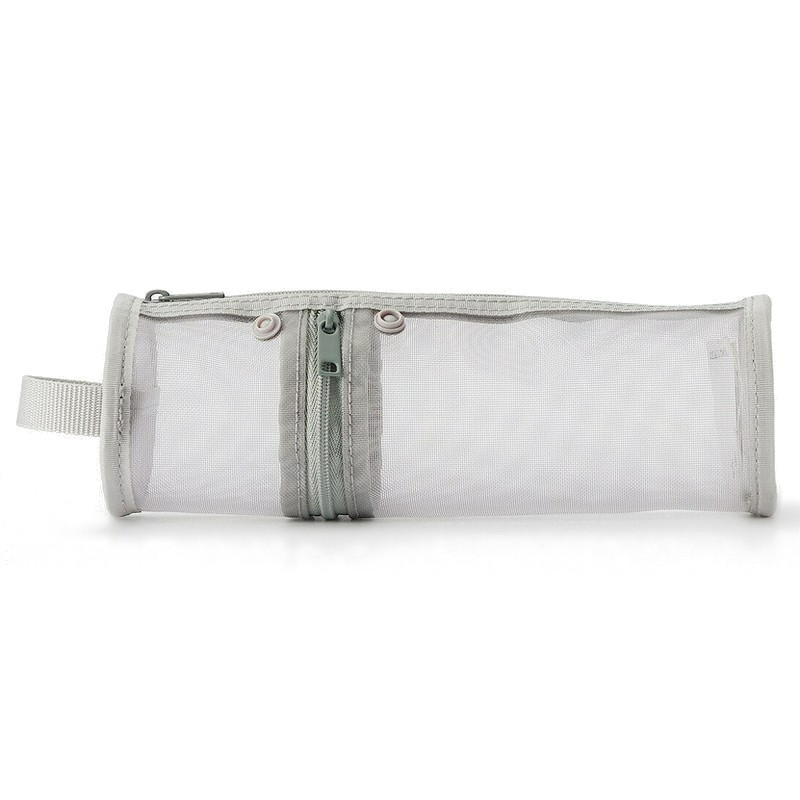 Síťované pouzdro MUJI oválné šedé "S"