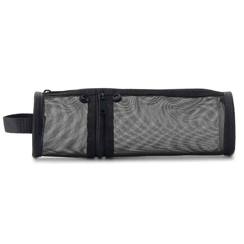 MUJI síťované pouzdro oválné černé "S"