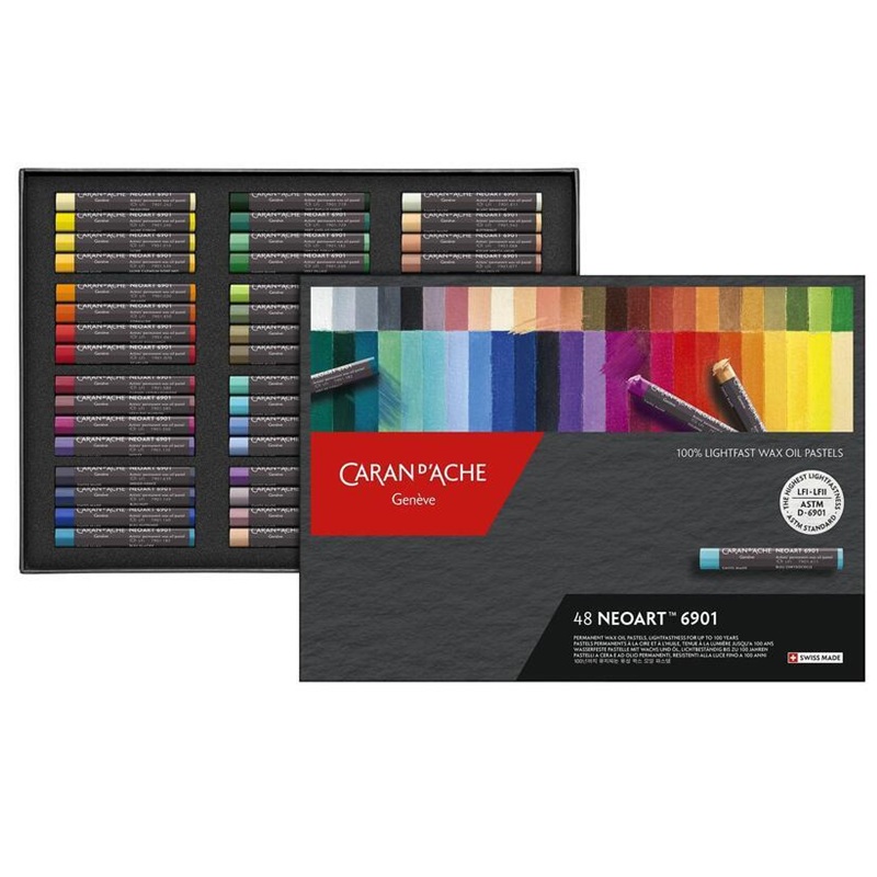 CARAN D'ACHE Voskové olejové pastely Neoart CARAN D'ACHE, 48ks